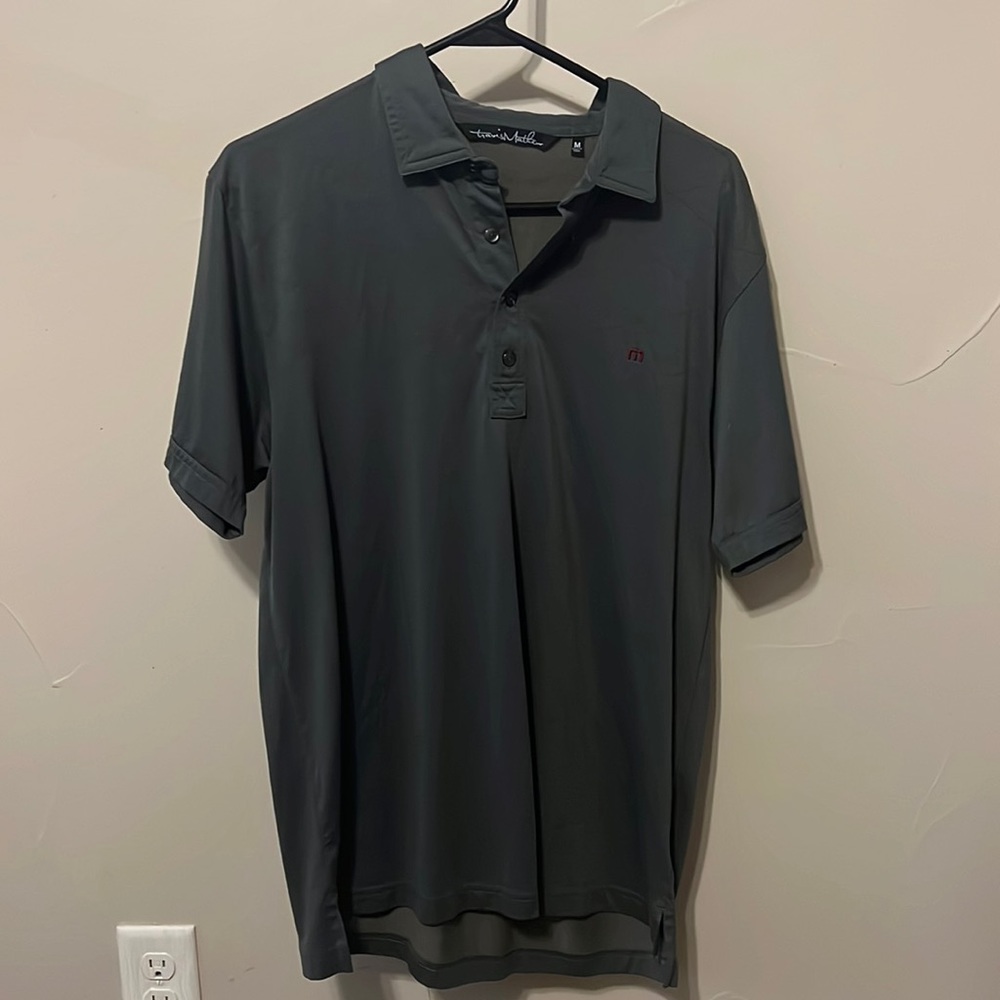 Men’s Travis Mathew grey golf polo size medium